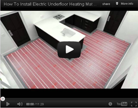 Underfloor Heating Matting Installation