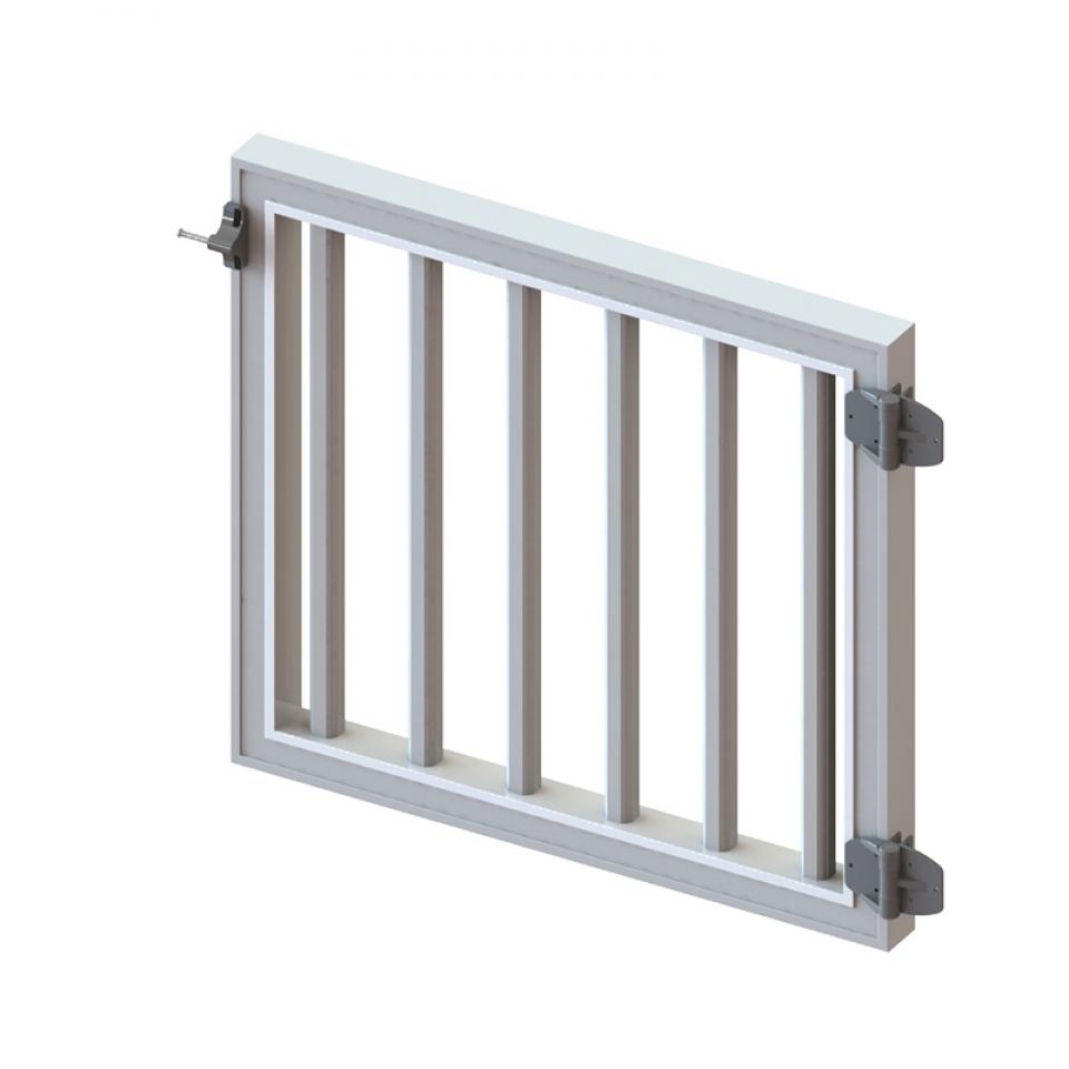 Welded Plastic Gate Grey - 930mm W x 863mm H