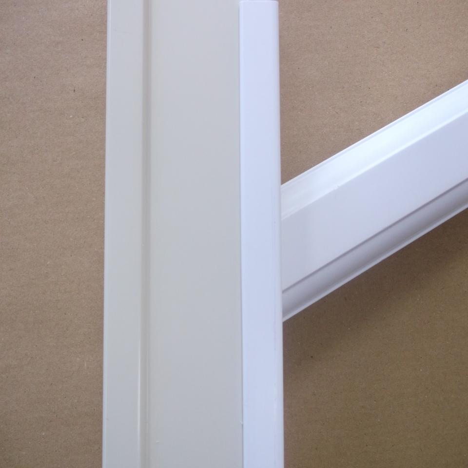 Sculptured Rail Step Capping ( White ) - 5.6m