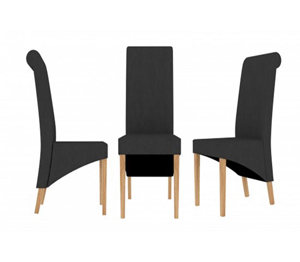 AMPTON CHARCOAL DINING CHAIR (PACK OF 2)