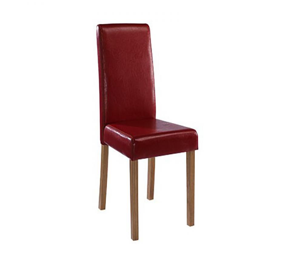 OAKEN CHAIRS RED  (PACK OF 2)