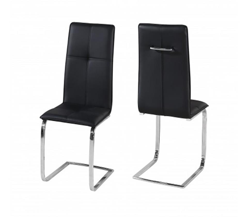 BLACK OPTUS DINING ROOM CHAIR (PACK OF 2)