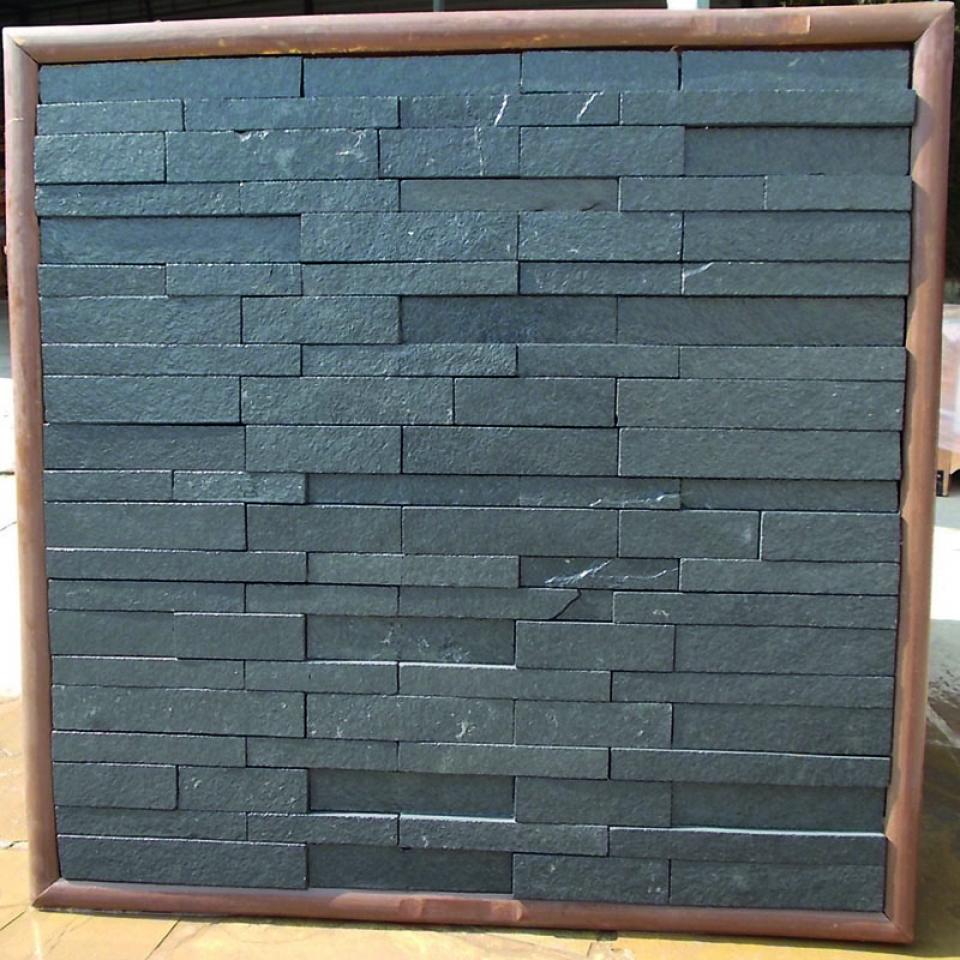 Mer Nat Stone Limestone Wall Clad Black (12.96m2 )