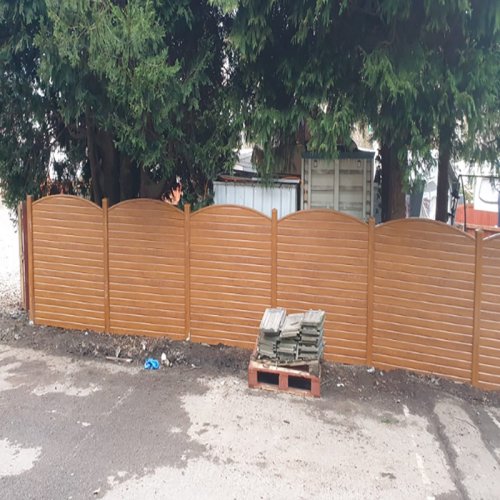 Image for 3m x FOILED Oak PVC Fence Post