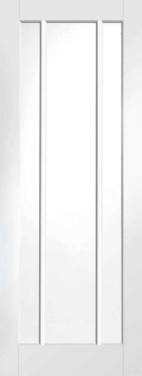 Image for Internal White Primed Worcester Fire Door with Clear Glass - 1981 x 686 x 35mm ( 33