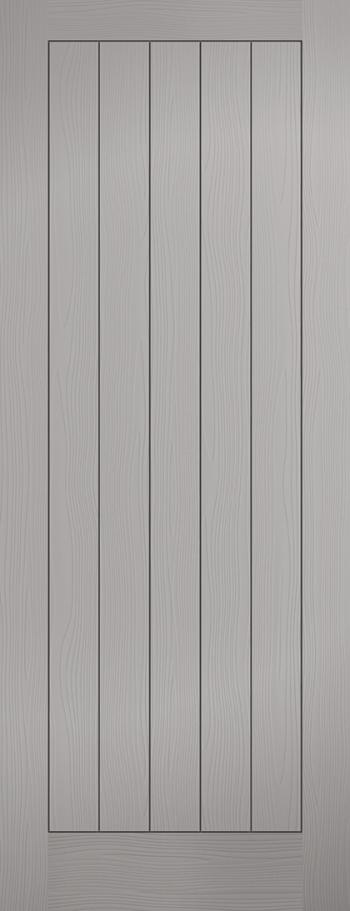 Image for 78X30 TEXTURED VERTICAL 5 PANEL GREY MOULDED