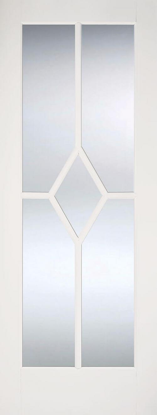 Image for 78X27 REIMS (PRIMED DIAMOND) CLR BEV GLASS WHITE PRIME PLUS
