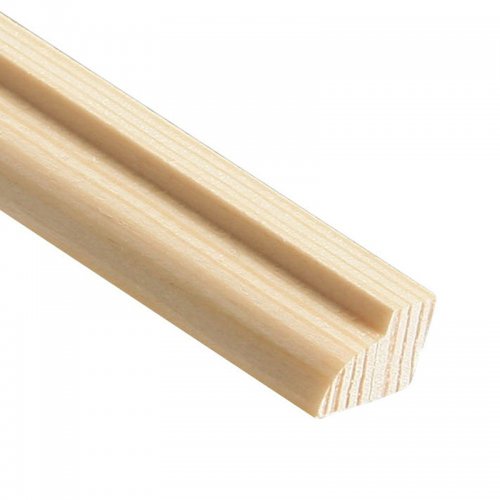 Image for TM571 Wooden Mouldings Pine Glass Bead 9mm x 12mm x 2.4m