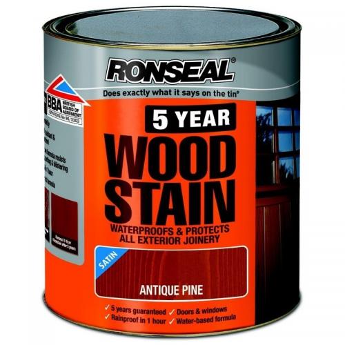Image for Ronseal - 5 yr Wood Stain Nat Oak - 750ml 750ml