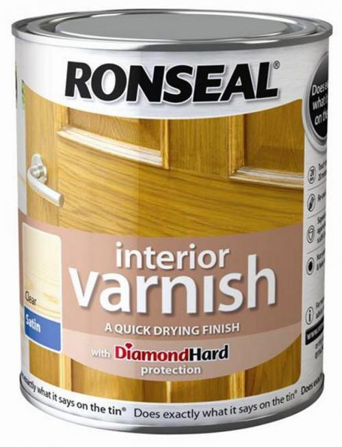 Image for Ronseal Internal Varnish Clear Satin - 750ml
