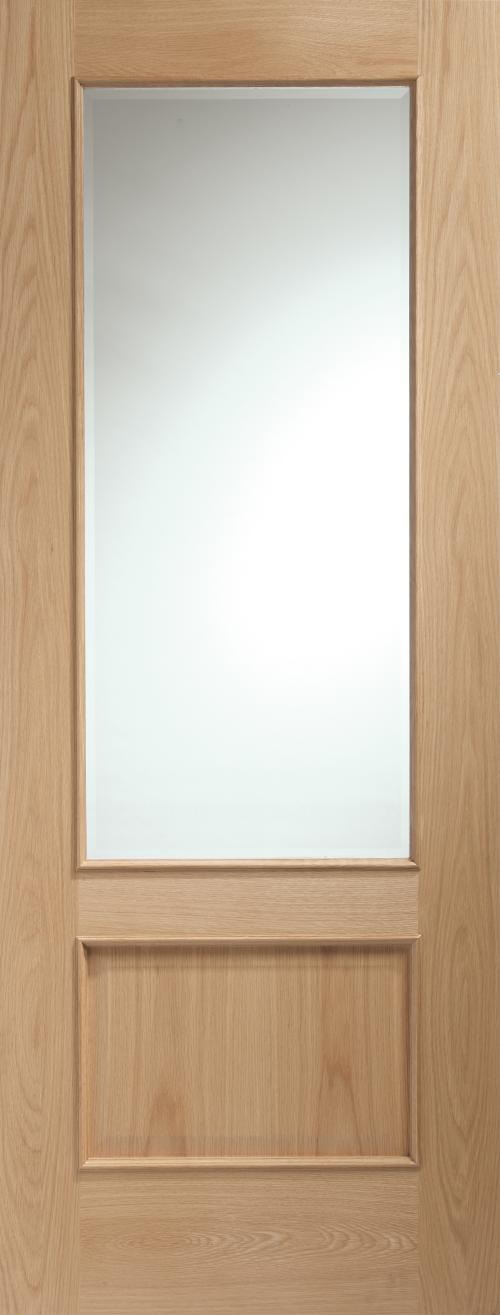 Image for Oak Door Andria Glazed Clear Glass 1981 x 762 x 35mm (30