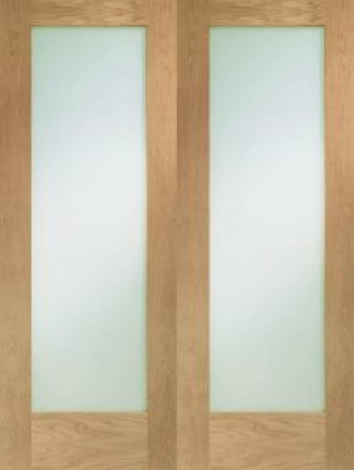 Image for Oak Pattern 10 Pair Clear Glass 1981 x 1220 x 40mm (48)