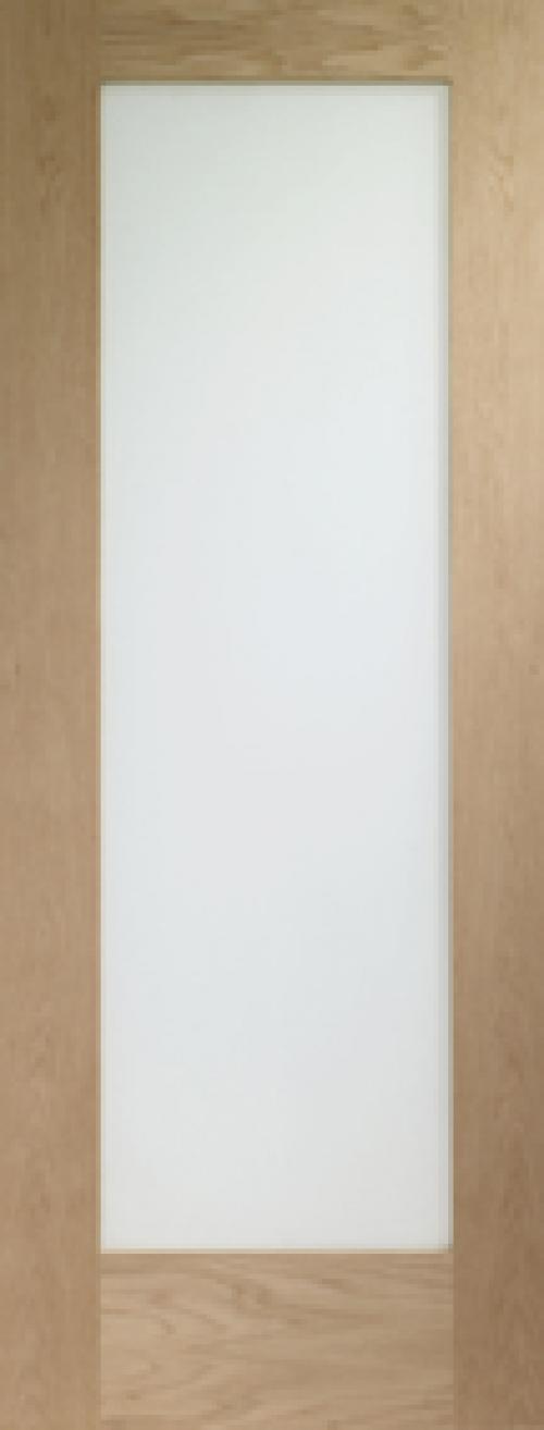 Image for Oak Door Pre-fin Pattern 10 Clear Glass 2040 x 726 x 40mm
