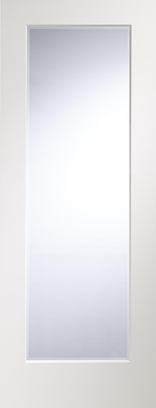 Image for Pre-Finished Internal White Cesena with Clear Bevelled Glass - 1981 x 686 x 35mm ( 33