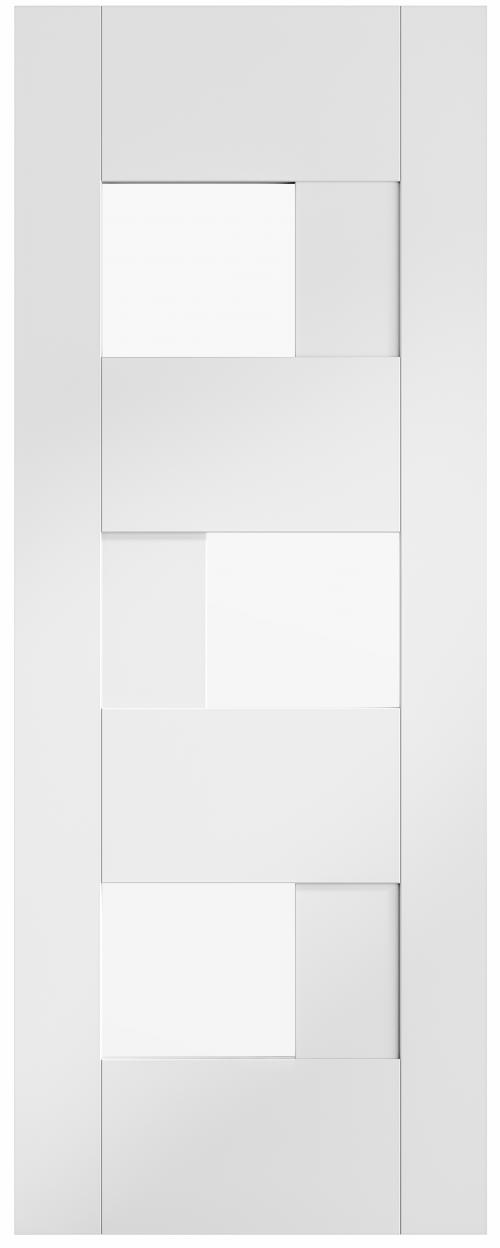 Image for Pre-Finished Perugia Clear Glazed Door White 1981 x 686 x 35mm (27