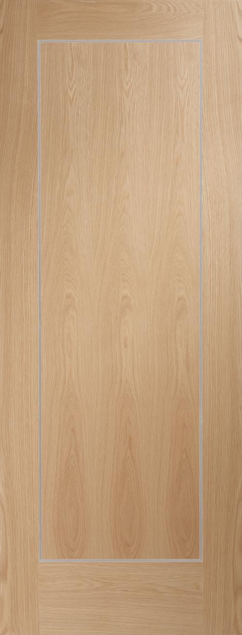 Image for Internal Oak Pre-Finished Varese (Alum Inlay) - 1981 x 686 x 35mm ( 27