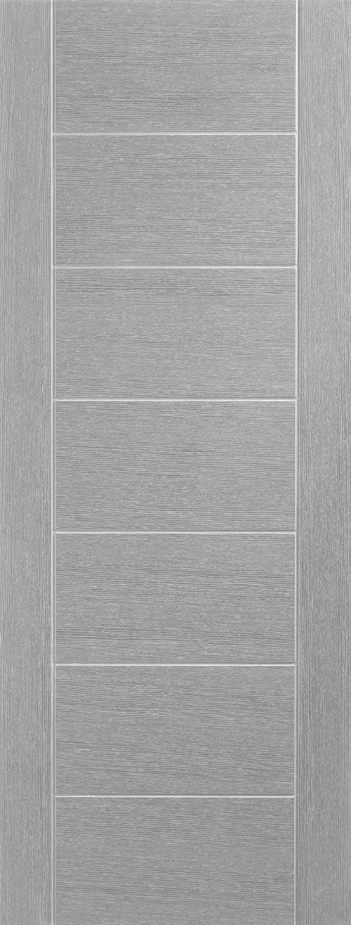 Image for Pre-Finished Light Grey Palermo Fire Door 1981 x 762 x 35mm ( 30