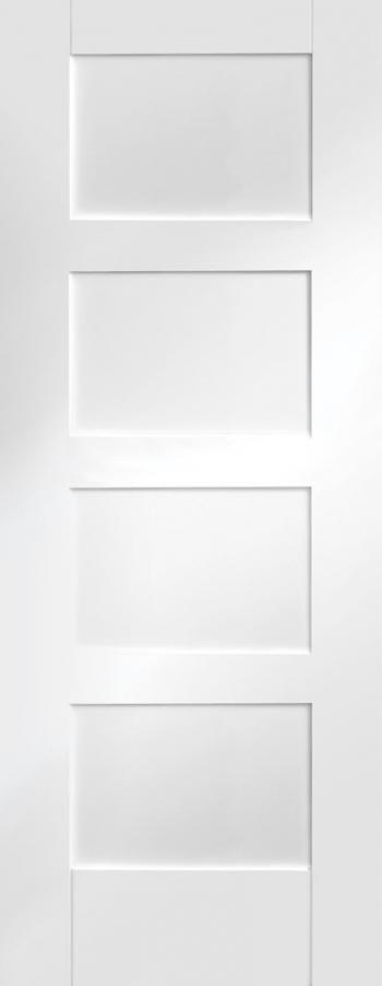 Image for White Primed Shaker 4 Panel 2040 x 826 x 40mm